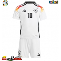 Camisa de Futebol Alemanha Jamal Musiala #10 Equipamento Principal Infantil Europeu 2024 Manga Curta (+ Calças curtas)